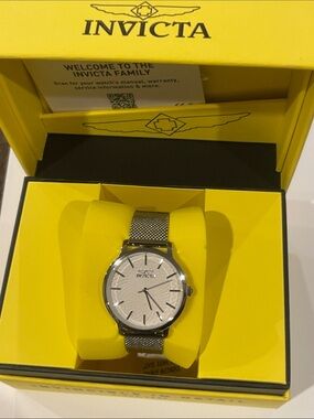 Invicta Silver Mesh Bracelet Watch 48972